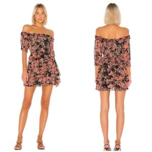 Misa Los Angeles Cela Mini Dress in Sunset Floral